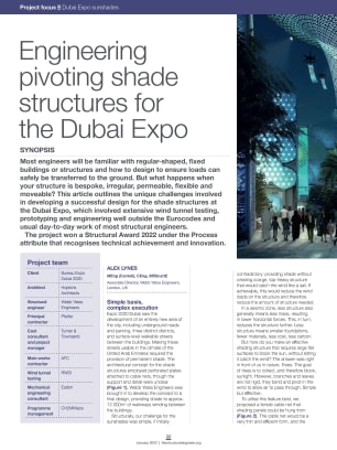 Engineering pivoting shade structures for the Dubai Expo