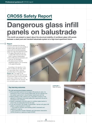 CROSS Safety Report: Dangerous glass infill panels on balustrade