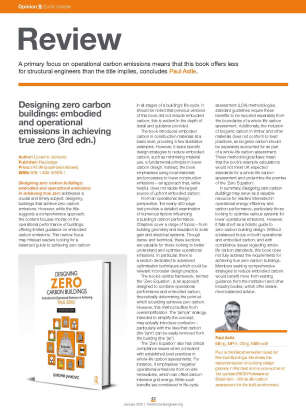 Book review: Designing zero carbon buildings