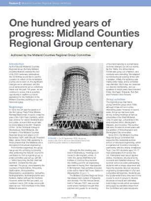One hundred years of progress: Midland Counties Regional Group centenary