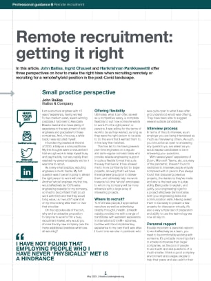 Remote recruitment: getting it right