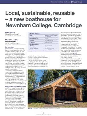 Local, sustainable, reusable – a new boathouse for Newnham College, Cambridge