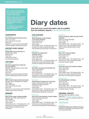 Diary dates (October 2025)