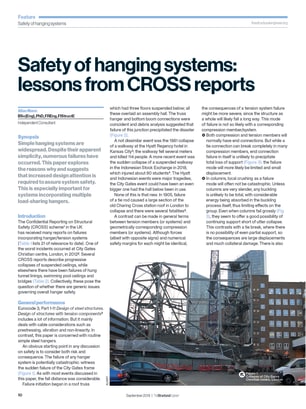Safety of hanging systems: lessons from CROSS reports