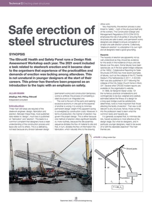 Safe erection of steel structures