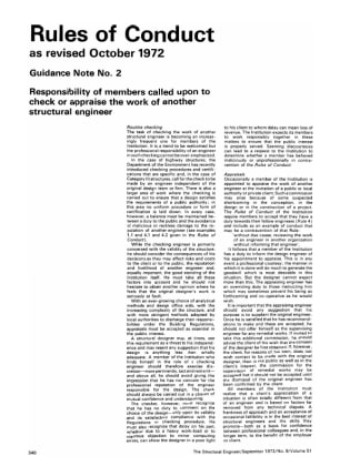 Rules of Conduct as revised October 1972 Responsibility of Members Called upon to Check or Appraise 