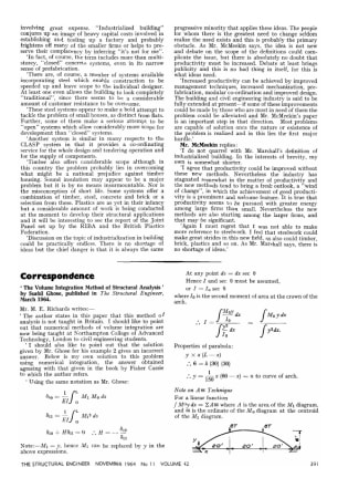 Correspondence. ‘ The Volume Integration Method of Structural Analysis ’ by Sushil Ghose