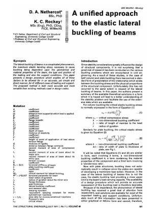 A Unified Approach to the Elastic Lateral Buckling of Beams