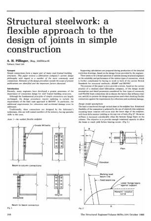 Structural Steelwork: a Flexible Approach to the Design of Joints in Simple Construction