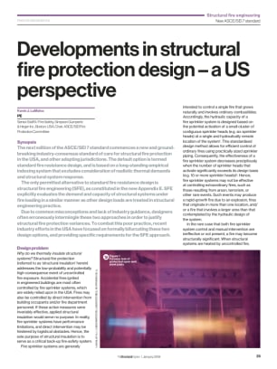 Developments in structural fire protection design – a US perspective