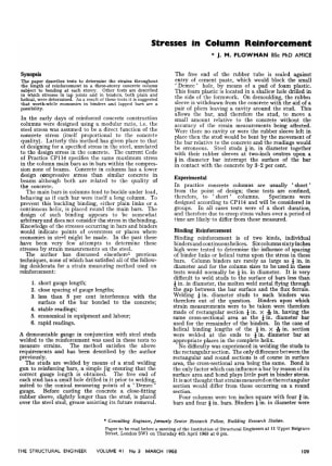 Stresses in Column Reinforcement