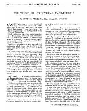The Trend of Structural Engineering