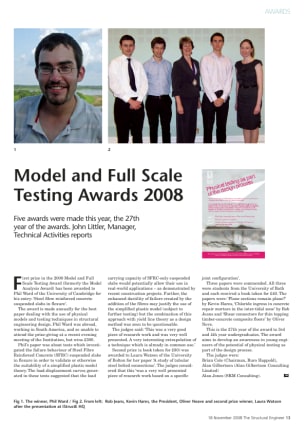 Model and Full Scale Testing Awards 2008