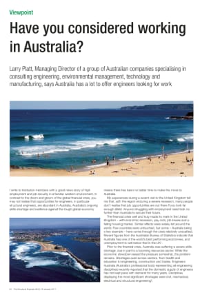 Have you considered working in Australia?