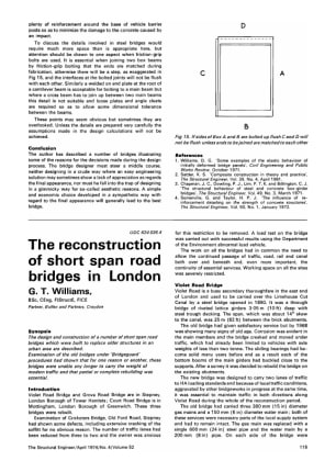 The Reconstruction of Short Span Bridges in London