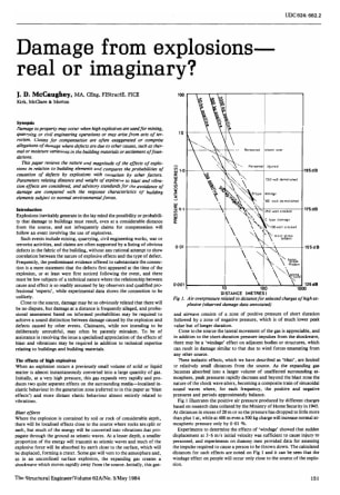 Damage from Explosions - Real or Imaginary?