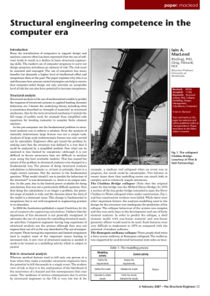 Structural engineering competence in the computer era