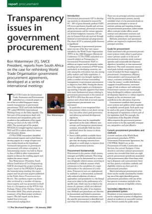 Transparency issues in government procurement