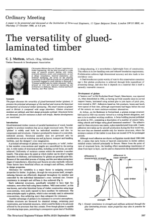 The Versatility of Glued-Laminated Timber