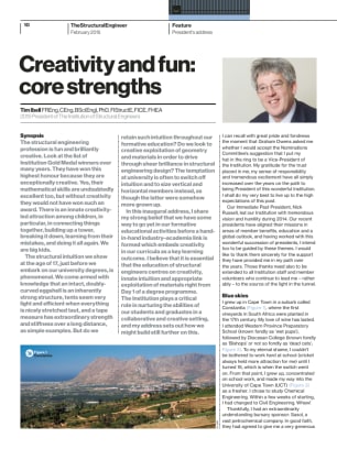 President's Address: Creativity and fun: core strengths