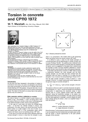 Torsion in Concrete and CP110 1972
