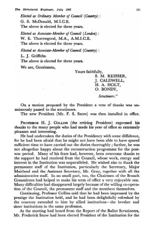 Elected as Associate-Member of Council