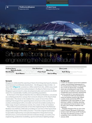 Singapore Sports Hub: engineering the National Stadium