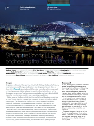 Singapore Sports Hub: engineering the National Stadium