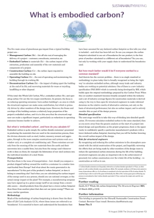What is embodied carbon?