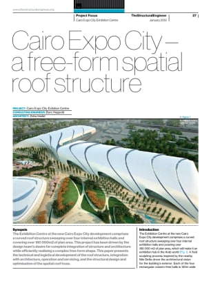 Cairo Expo City – a free-form spatial roof structure