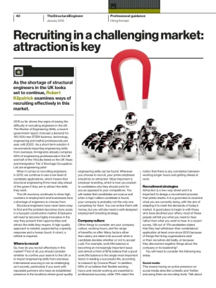 Recruiting in a challenging market: attraction is key