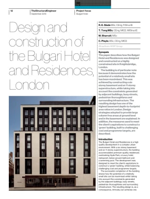 Design and construction of the Bulgari Hotel and Residences, London