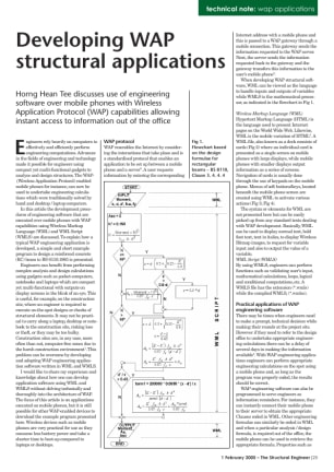 Developing WAP structural applications