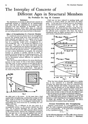 The Interplay of Concrete of Different Ages in Structural Members