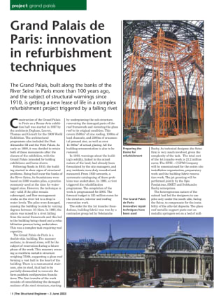 Grand Palais de Paris: innovation in refurbishment techniques