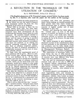 A Revolution in the Technique of the Utilisation of Concrete