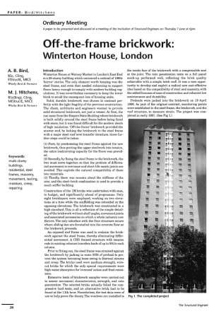 Off-the-Frame Brickwork: Winterton House, London