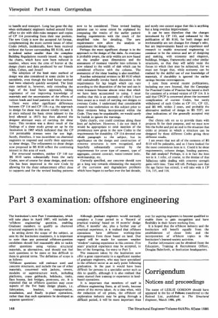 Part 3 Examination: Offshore Engineering