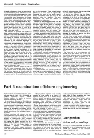 Part 3 Examination: Offshore Engineering
