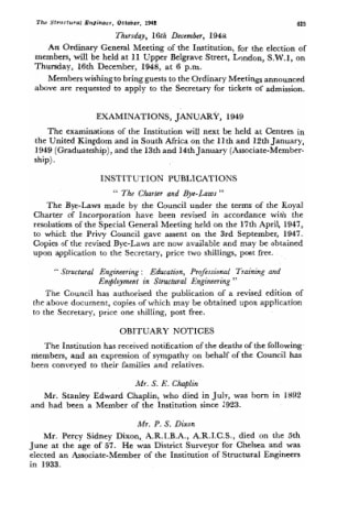 Examinations, January, 1949