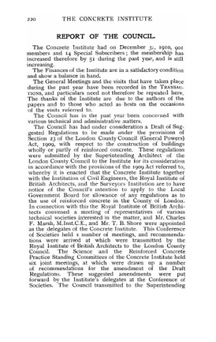 Report of the Council