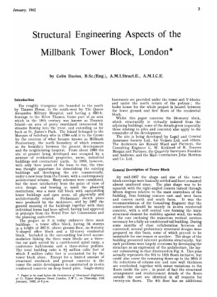 Structural Engineering Aspects of the Millbank Tower Block, London