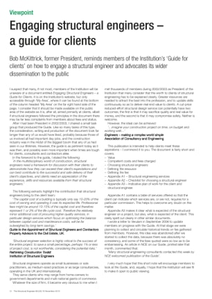 Engaging structural engineers - a guide for clients