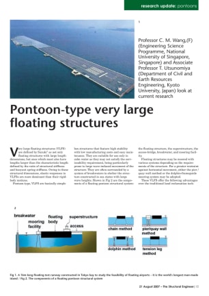 Research update: Pontoon-type very large floating structures