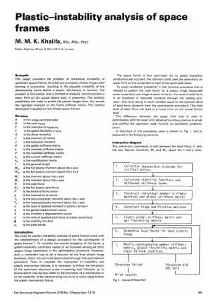 Plastic-instability Analysis of Space Frames