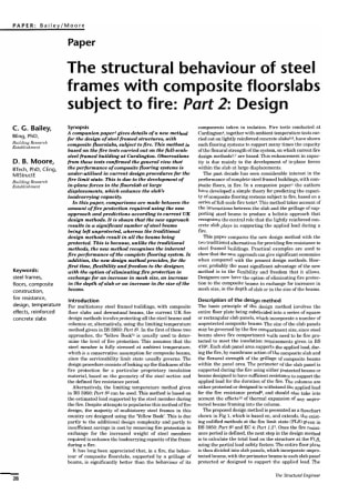 The Structural Behaviour of Steel Frames with Composite Floorslabs Subject to Fire: Part 2: Design