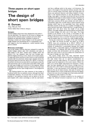 The Design of Short Span Bridges