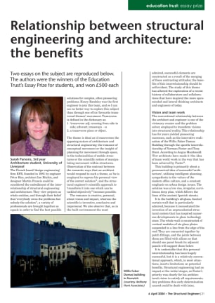 Relationship between structural engineering and architecture: the benefits
