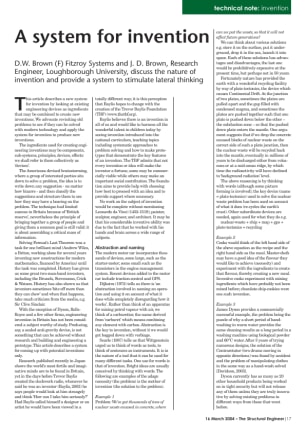A system for invention