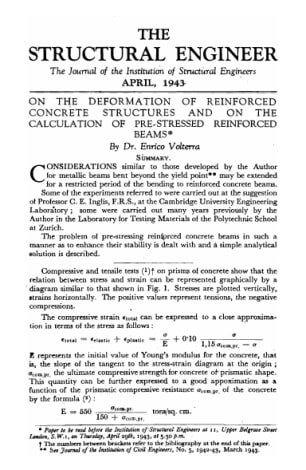 On the Deformation of Reinforced Concrete Structures and on the Calculation of Pre-Stressed Reinforc